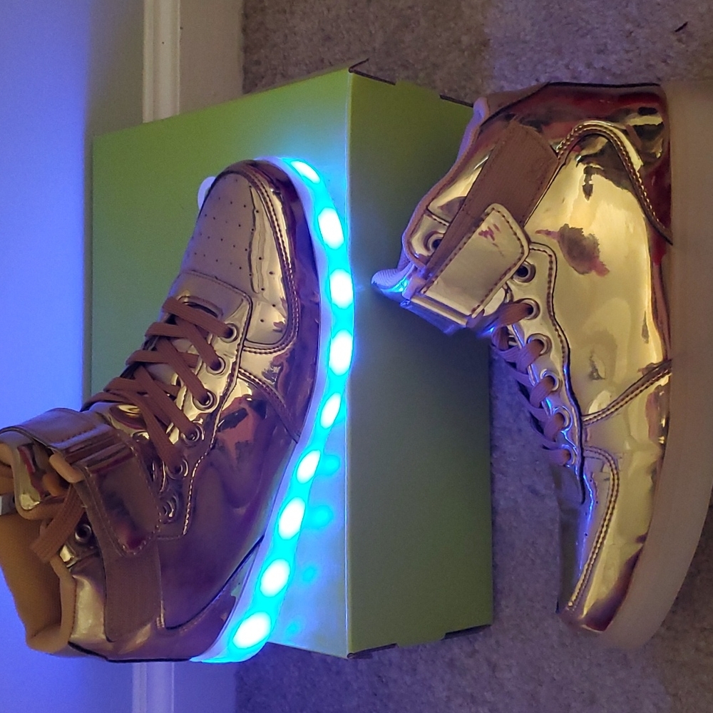 Light up Gold high tops